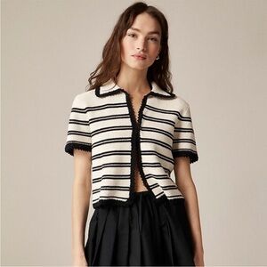 J Crew Sweater XXS Crochet Cardigan Blue